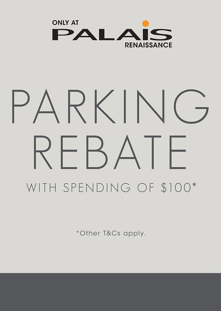 parking rebate with spending of $100*